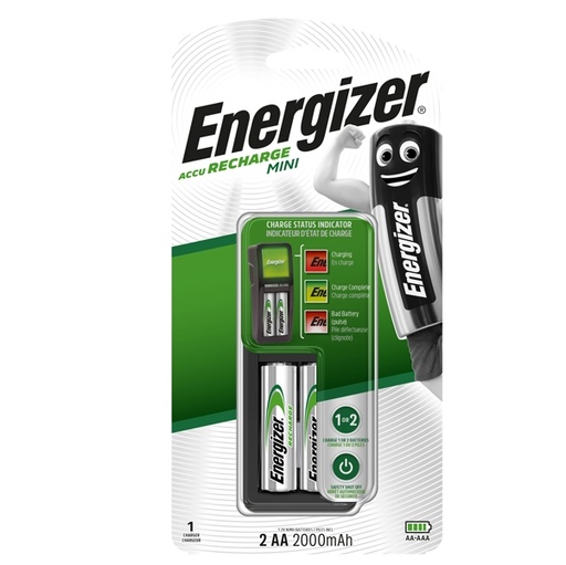 [D94400] Caricabatteria Mini 2AA- Energizer Power Plus