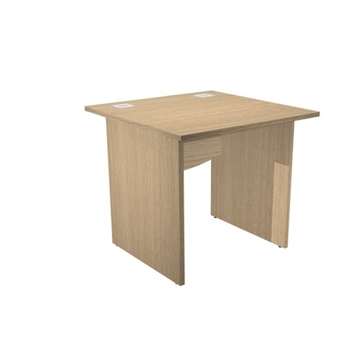[D94434] Scrivania operativa fianchi melaminico 80x80cm largh.73cm Rovere Agora' Basic