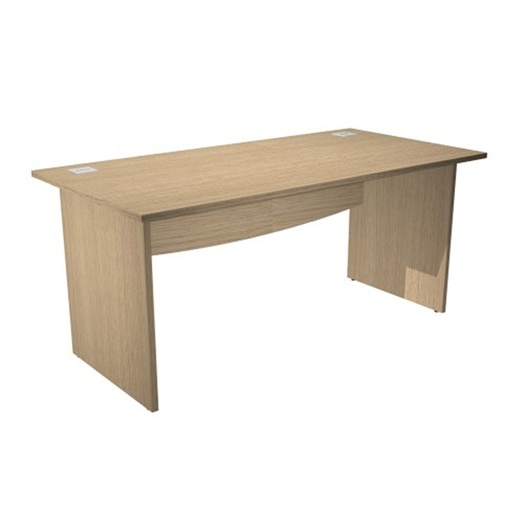 [D94436] Scrivania operativa fianchi melaminico 120x80cm largh.73cm rovere Agora' Basic