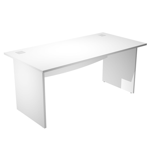 [D94439] Scrivania operativa fianchi melaminico 160x80cm largh.73cm bianco Agora' Basic