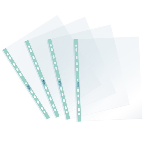 [D94519] 25 Buste forate c/ banda azzurro Pstel 22X30cm Favorit