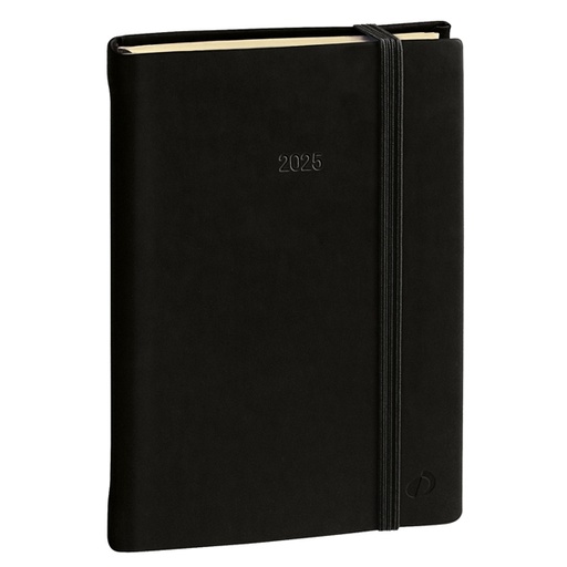 [D94609] Agenda giornaliera Daily 21 Prestige 13x21cm Silk nero 2023 Quo Vadis