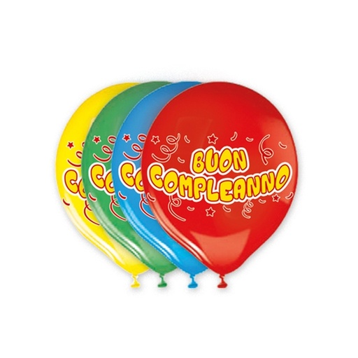 [D94615] Busta 20 palloncini in lattice diam.30cm Buon Compleanno Big Party