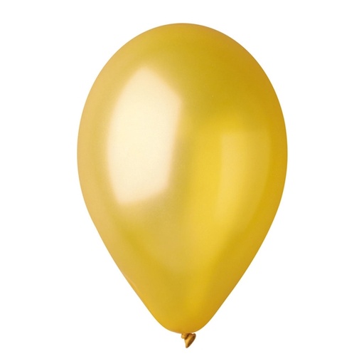 [D94617] Busta 16 palloncini diam.26cm metal oro Big Party