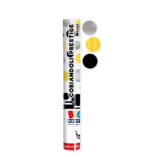 [D94620] Sparacoriandoli Cannon colori assortiti metal gittata 8mt Big Party