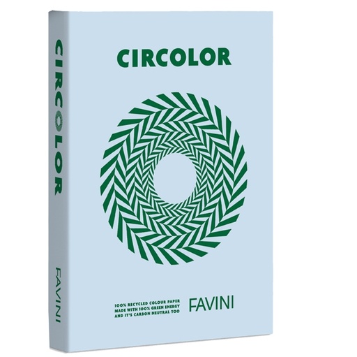 [D94630] Carta Circolor A4 80gr 500fg Hibscus H1 (celeste) FAVINI