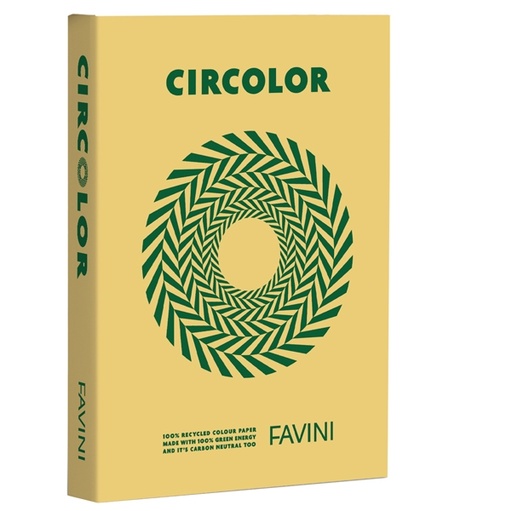 [D94632] Carta Circolor A4 80gr 500fg Saffron H4 (giallo) FAVINI