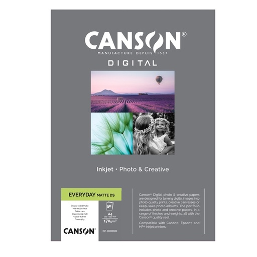 [D94658] Carta InkJet EVERYDAY A4 50fg 170gr Matt Double Side Canson