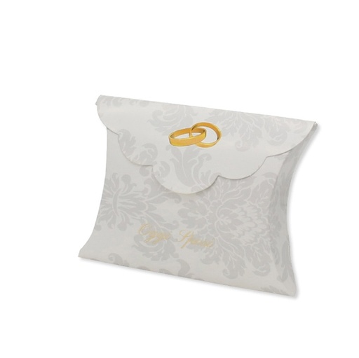[D94693] 25 scatoline portaconfetti 10x8x3cm Sposi Big Party