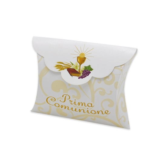 [D94696] 25 scatoline portaconfetti 10x8x3cm Comunione Big Party