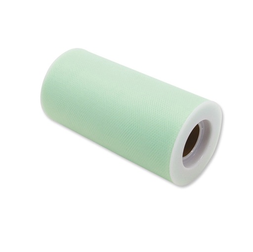 [D94717] Tulle in rotolo 12,5cmx25mt acqua marina Big Party