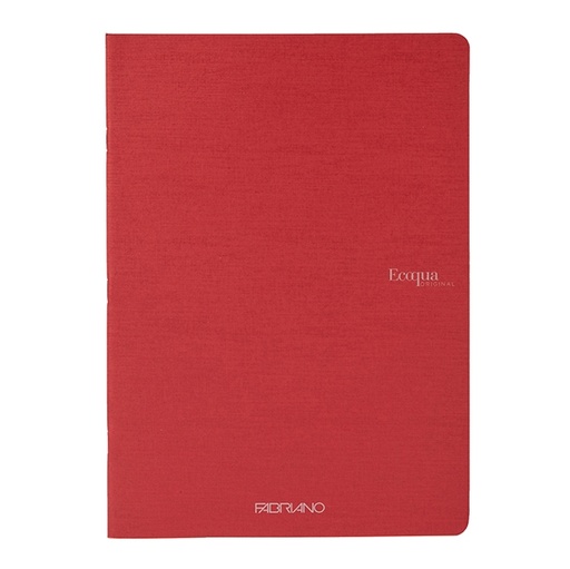 [D94778] Maxiquaderno A4 38fg+2 90gr 1rigo EcoQua original PM rosso scuro Fabriano