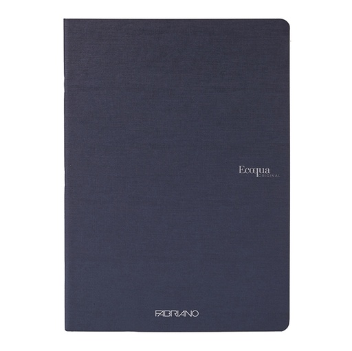 [D94779] Maxiquaderno A4 38fg+2 90gr 1rigo EcoQua original PM blu scuro Fabriano