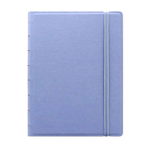 [D94810] Notebook f.to A5 a righe 56 pag. blu pastello similpelle Filofax