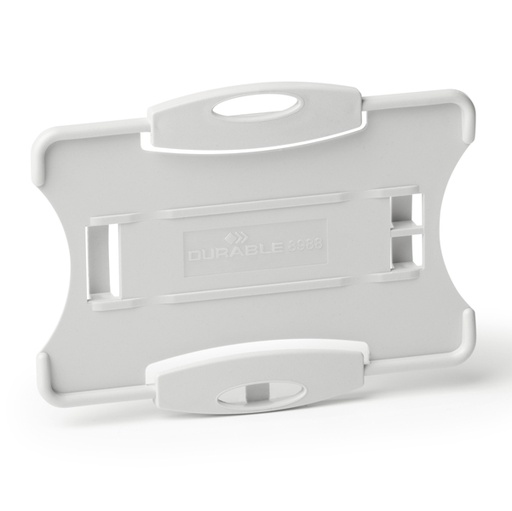 [D94835] 10 portabadge Eco per 1 tessera 57x87mm grigio Durable