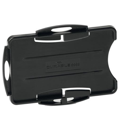 [D94836] 10 portabadge Eco per 2 tessere 57x87mm nero Durable