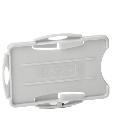 [D94837] 10 portabadge Eco per 2 tessere 57x87mm grigio Durable