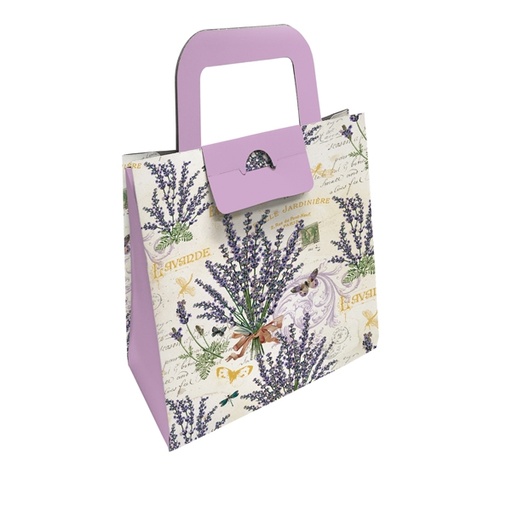 [D94871] Scatola portaoggetto 8x9,5x5cm fantasia Lavanda Kartos