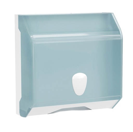 [D94885] Dispenser asciugamani piegati a C o Z bianco azzurro Replast