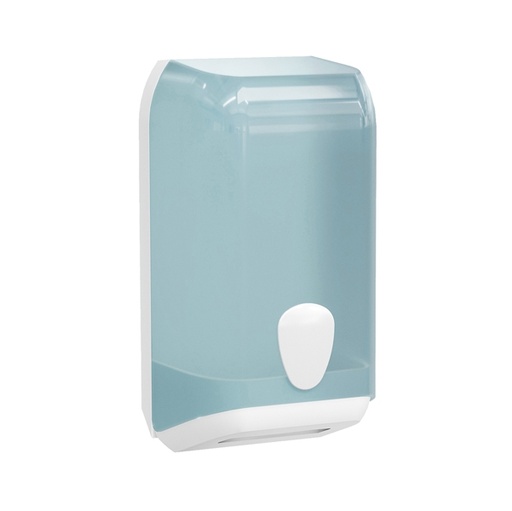 [D94888] Dispenser carta igienica interfogliata bianco azzurro Replast