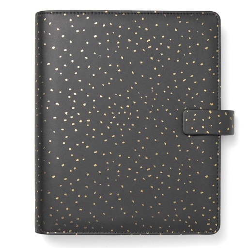 [D94934] Organiser f.to A5 233x217x46mm c/cinturino Confetti nero Filofax