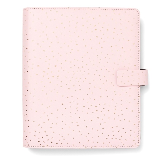 [D94937] Organiser f.to A5 233x217x46mm c/cinturino Confetti rosa Filofax