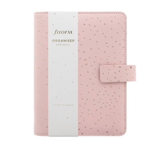 [D94938] Organiser f.to Personal 187x153x40mm c/cinturino Confetti rosa Filofax