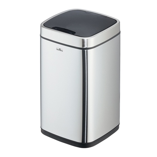 [D94942] Cestino con sensore no touch 12L argento metallizzato Durable