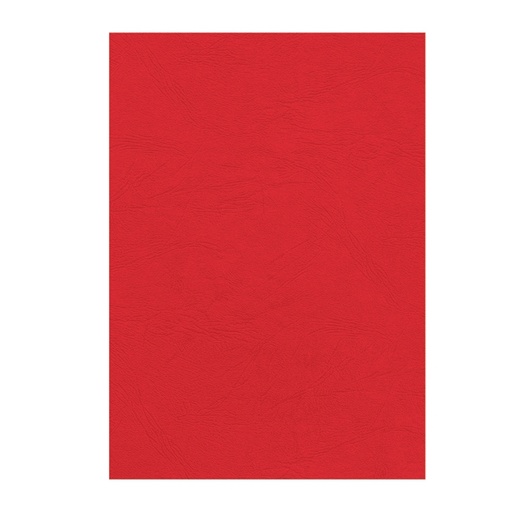 [D95057] 100 Copertine A4 cartoncino groffrato semilpelle 240g rosso Fellowes