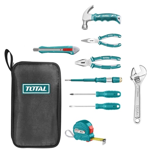 [D95090] Set 9 Accessori cacciaviti e pinze Professionali Total