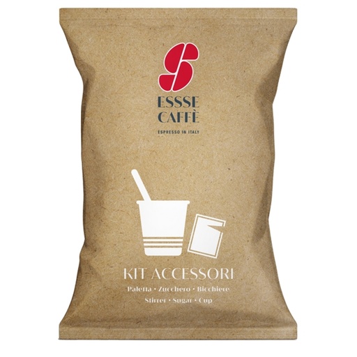 [D95093] Serving Kit 50 bicchierini +50 bustine zucchero +50 palettine EssseCaffe'