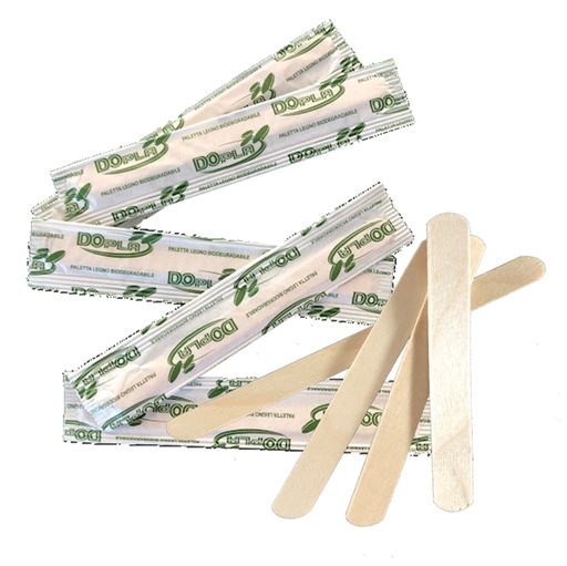 [D95105] 50 Palette in legno imbustate singolarmente 10,5cm Dopla Green