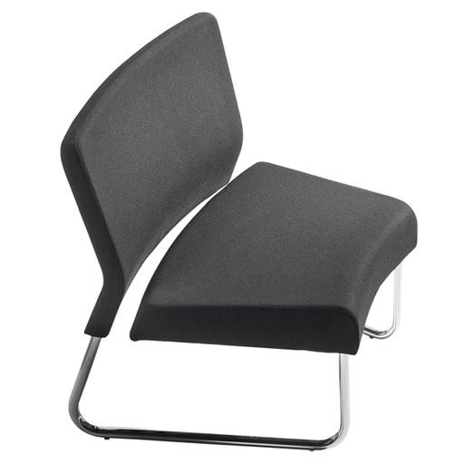 [D95113] Modulo curva interna divano Slastic in similpelle nero Unisit