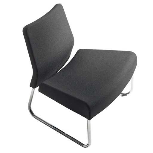 [D95114] Modulo curva esterna divano Slastic in similpelle nero Unisit
