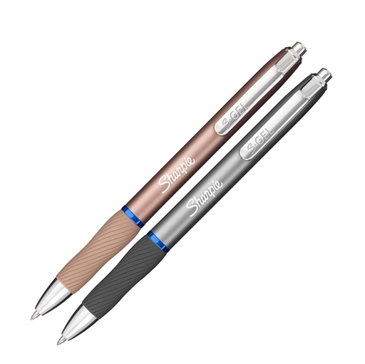 [D95139] Penna gel a scatto 0.7mm inch.blu fusto colori assortiti metal Sharpie