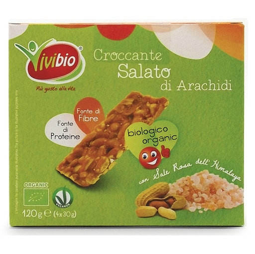 [D95153] Croccante arachidi salato 120gr Vivibio