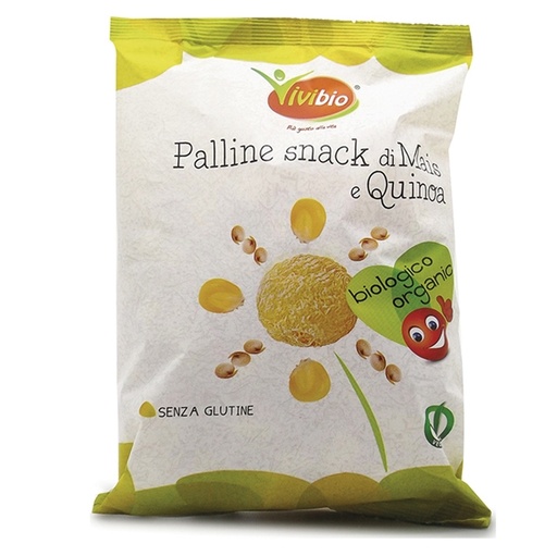 [D95159] Palline snack di mais e quinoa 40gr Vivibio