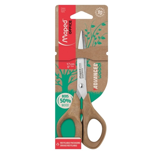 [D95191] Forbici simmetriche Advanced Wood 17cm Maped
