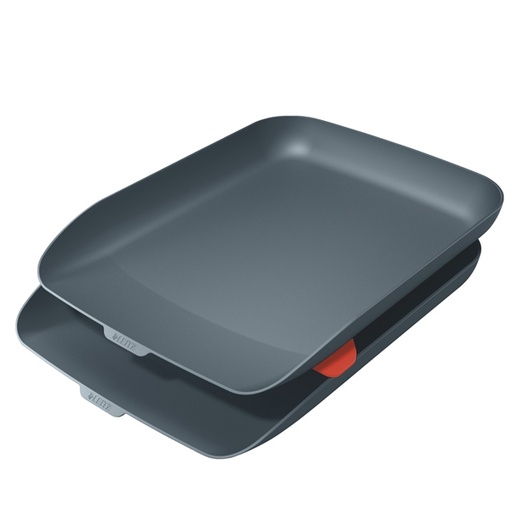 [D95286] Kit doppia vaschetta portacorrispondenza grigio Cosy Leitz