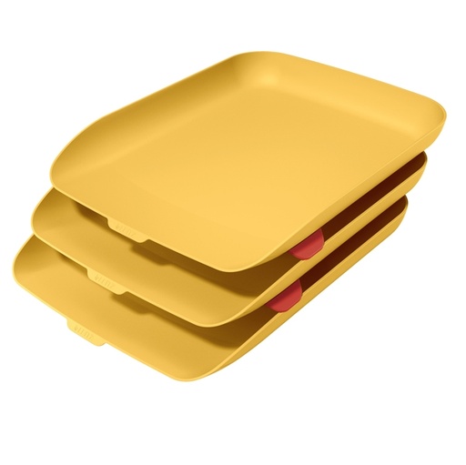 [D95287] Kit tripla vaschetta portacorrispondenza giallo Cosy Leitz