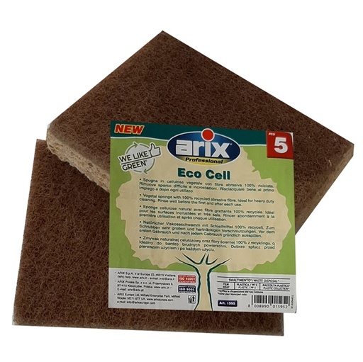 [D95312] Conf 5 spugne abrasive Eco Cell