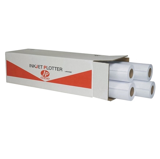 [D95148] Carta plotter inkjet bianco opaco 610mmx50mt 90gr P.90M 8789 JP One