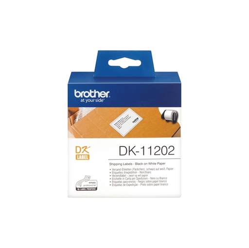 [DBRODK11202] ROTOLO 300 ETICHETTE 62X100MM NERO/BIANCO IN CARTA