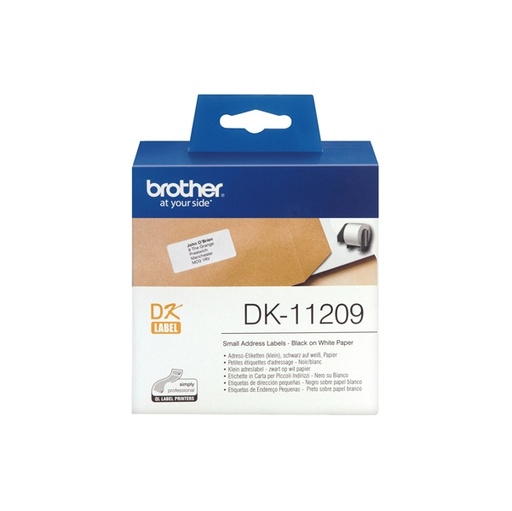 [DBRODK11209] ROTOLO 800 ETICHETTE 29X62MM NERO/BIANCO IN CARTA