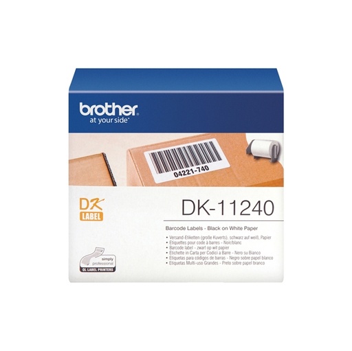 [DBRODK11240] 600 ETICHETTE ADESIVE IN CARTA NERO/BIANCO 102mm x 51mm