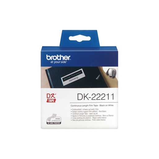 [DBRODK22211] NASTRO ADES IN PELLICOLA NERO/BIANCO 29MM - 15.24 METRI LUNGHEZZA