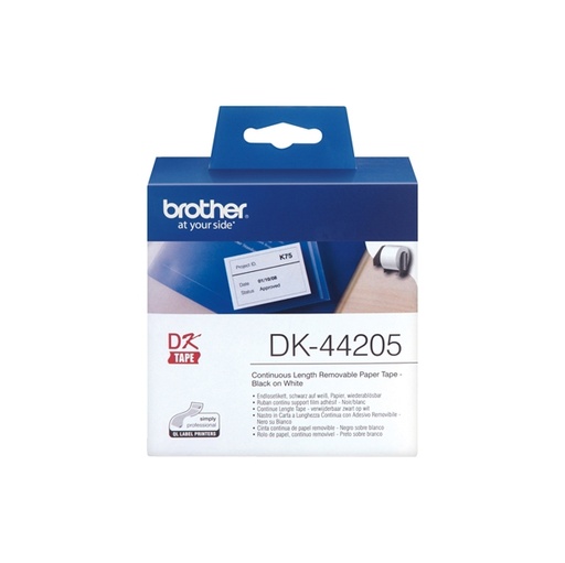[DBRODK44205] NASTRO ADESIVO IN CARTA 62MM X 30,48MT NERO/BIANCO