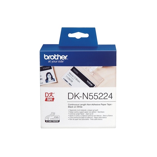 [DBRODKN55224] NASTRO NON ADES IN CARTA NERO/BIANCO 54MM - 30.48MT LUNGHEZZA