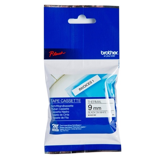 [DBROMK221BZ] NASTRO MK221 9MMX8MT NERO/BIANCO