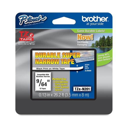 [DBROTZEN201] NASTRO TZEN201 3,5MMx8MT NERO/BIANCO